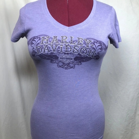 Harley-Davidson Lavender Shirt - Picture 1 of 8